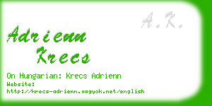 adrienn krecs business card